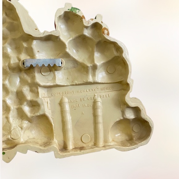 Vintage MCM homco pineapple strawberry fruit basket 3-D wall hanger decor - Picture 4 of 5